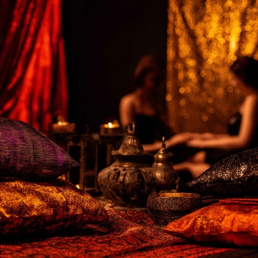 luxury massage sanctuary soft candlelight ambience