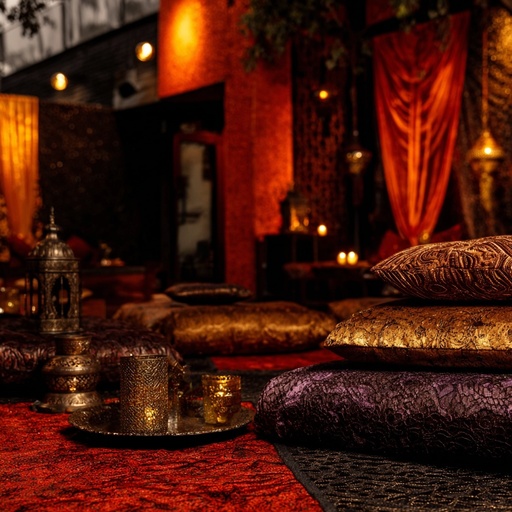 immersive relaxation experience soft candlelit room
