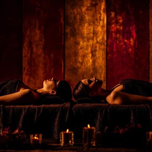 mindful touch session with warm harmonious energy